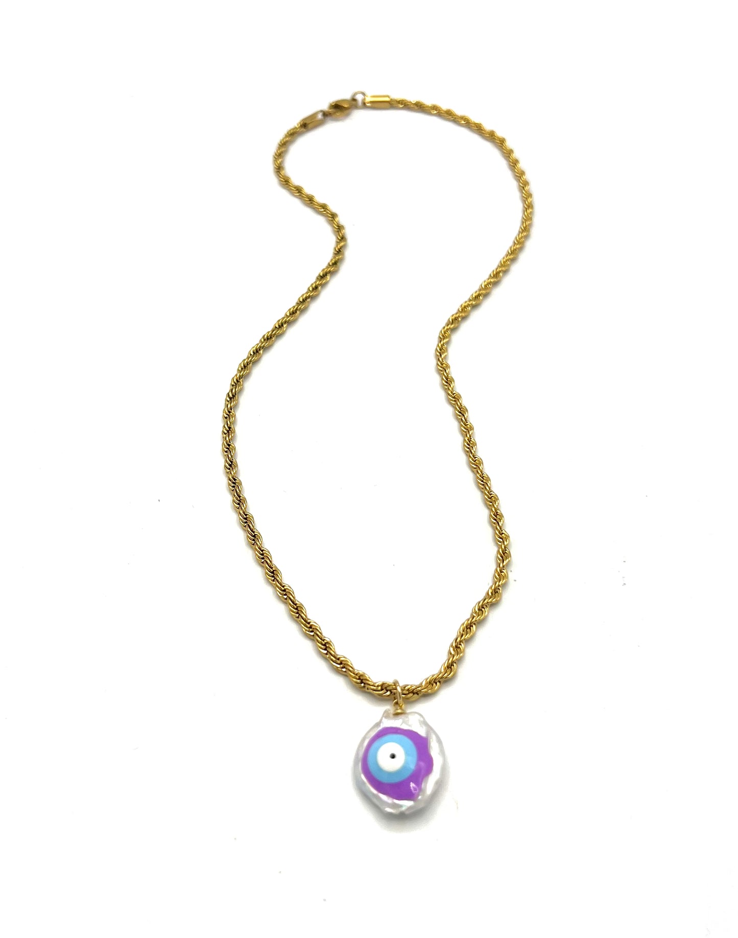 PEARL EYE ROPE NECKLACE