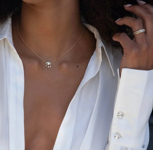 EVIL EYE CZ NECKLACE