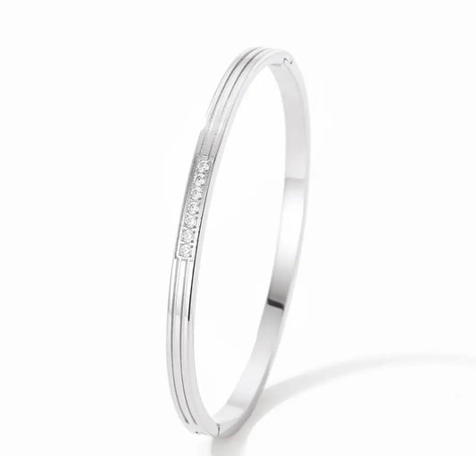 STRIPE CZ BANGLE