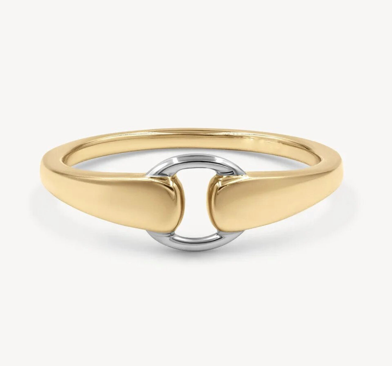 TWO TONE DAINTY RING
