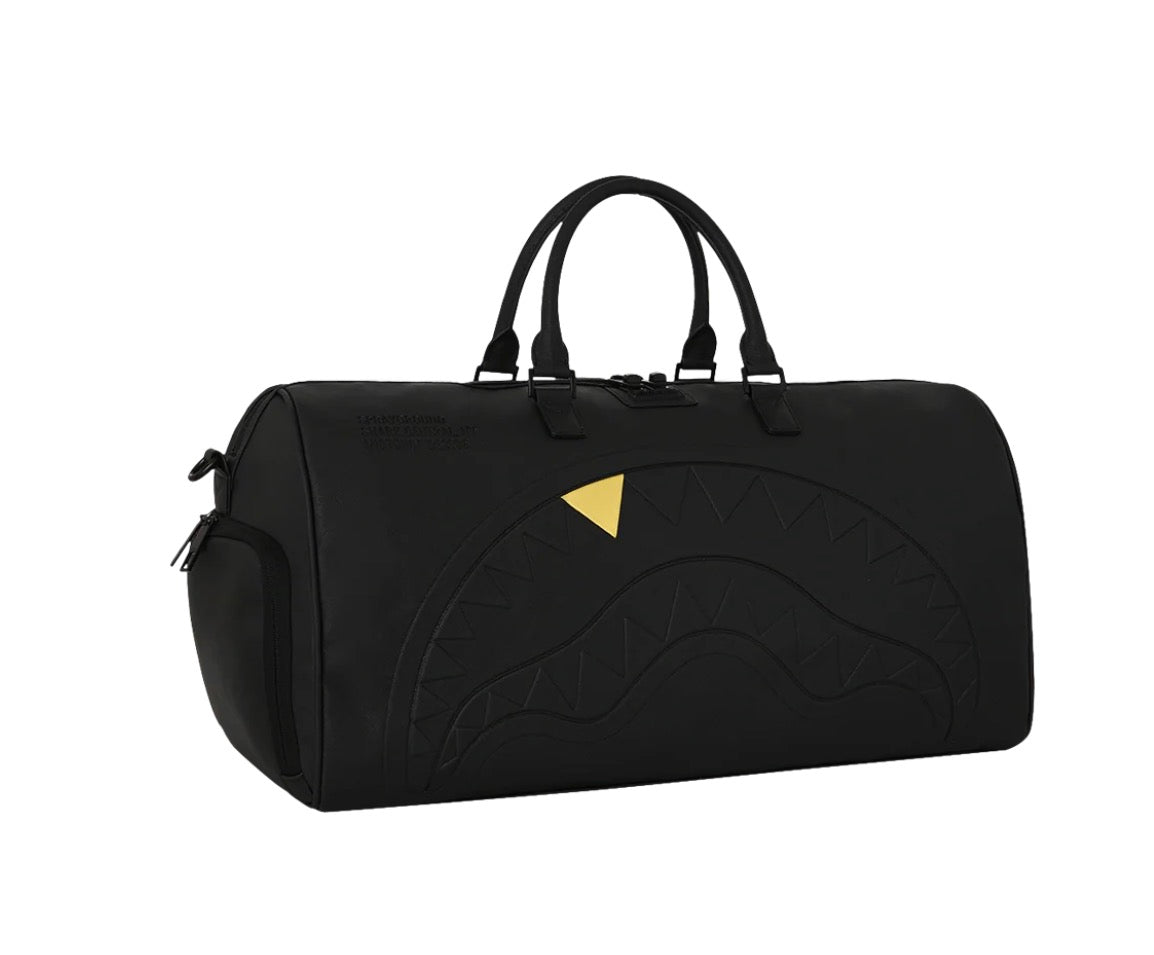Sprayground Golden Fang Shark Duffle Bag