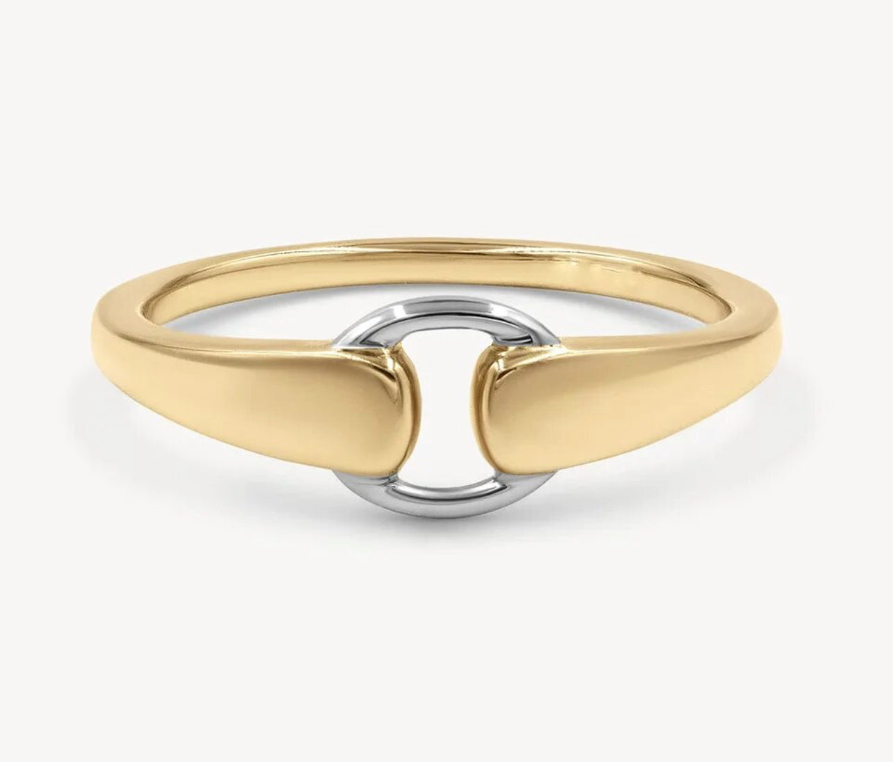 TWO TONE DAINTY RING