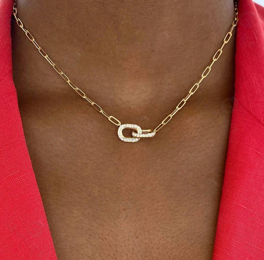 DAINTY DOUBLE HOOK NECKLACE