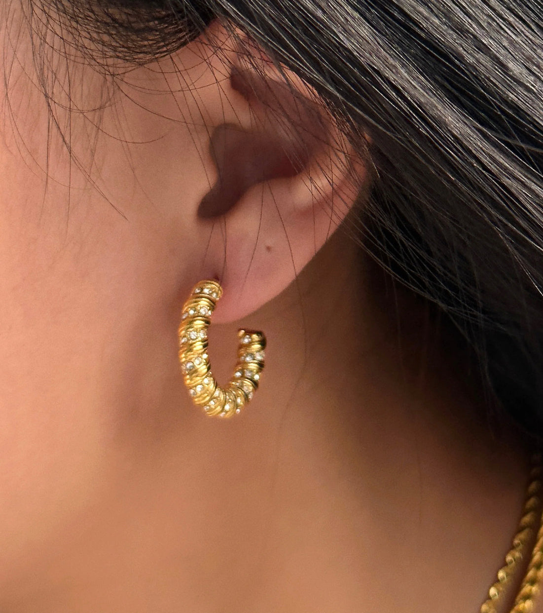 SMALL CZ HOOPS