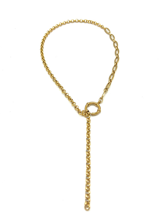 ROLO CLASP LONG NECKLACE