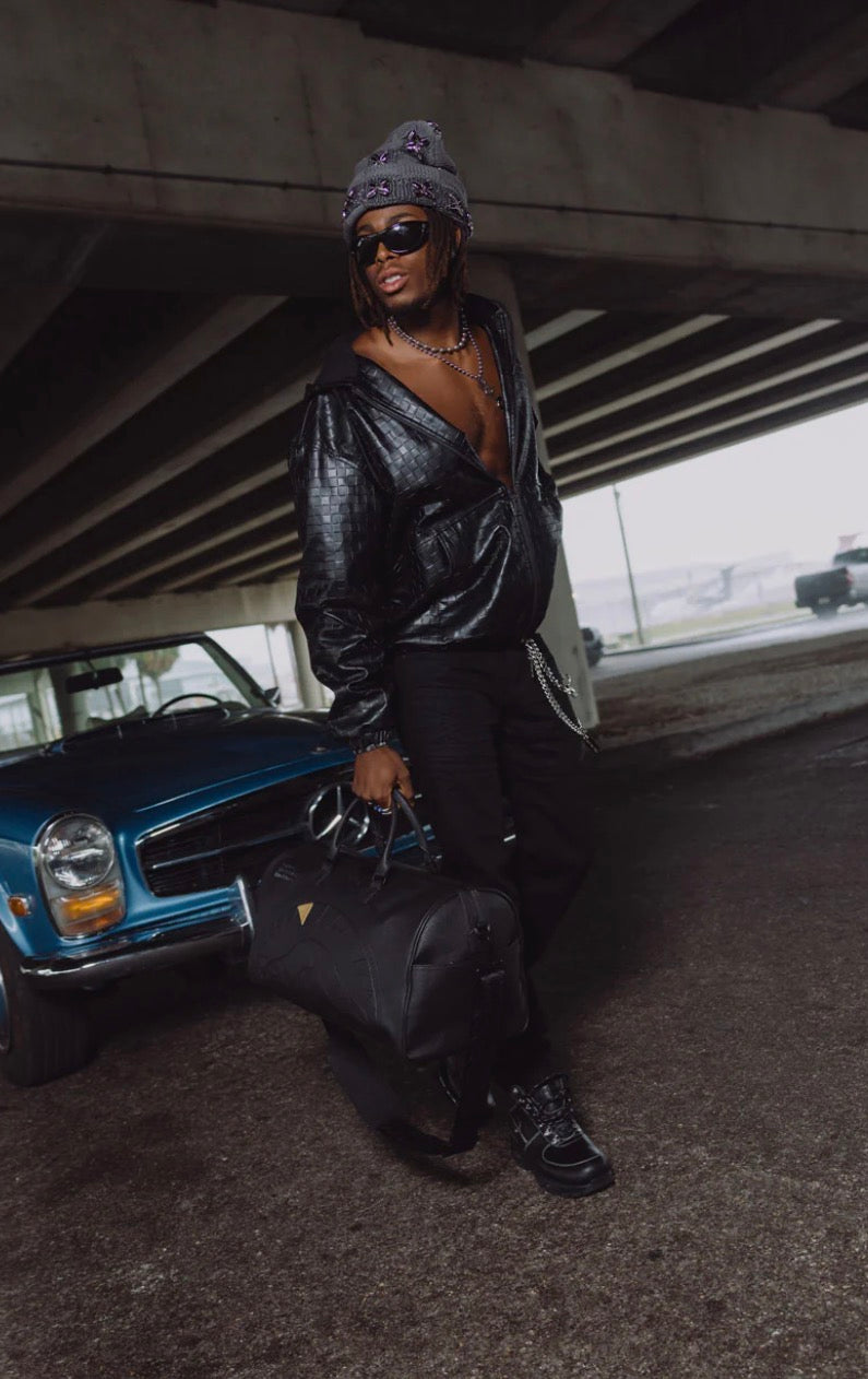 Sprayground Golden Fang Shark Duffle Bag