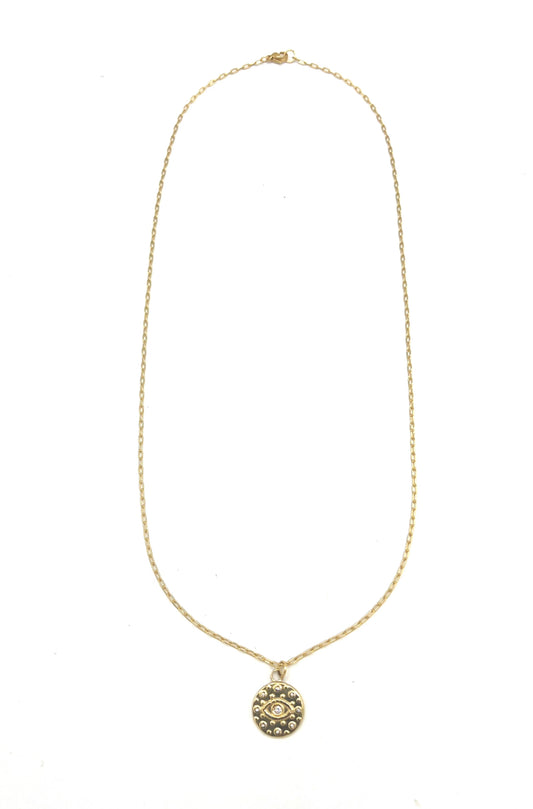DAINTY LONG EYE NECKLACE