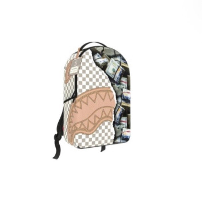 CREAM CHECK FULL OF CASH BACKPACK