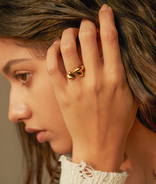 DOUBLE HEART RING