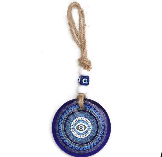 EVIL EYE GLASS WALL HANGING