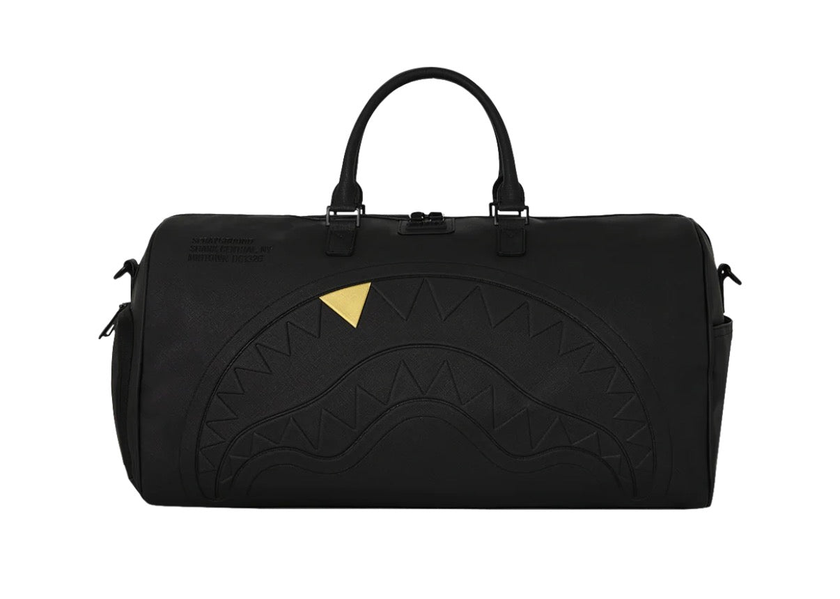 Sprayground Golden Fang Shark Duffle Bag