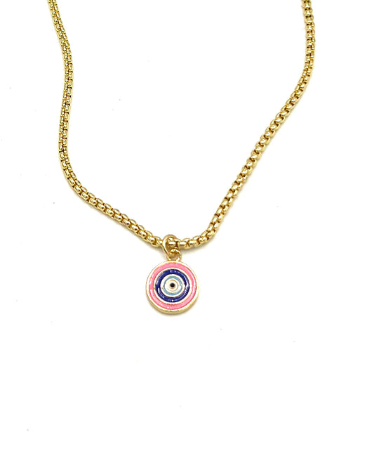 LUCKY EYE CHARM NECKLACE