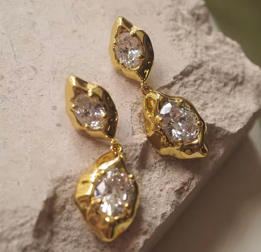 Oval Earrings in Stainless Steel