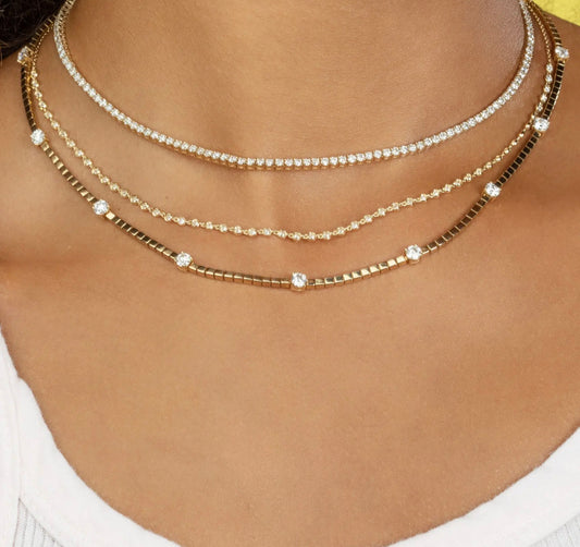CUBIC ZIRCONIA NECKLACE