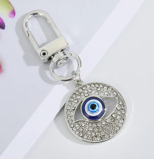 EVIL EYE CZ KEYCHAIN