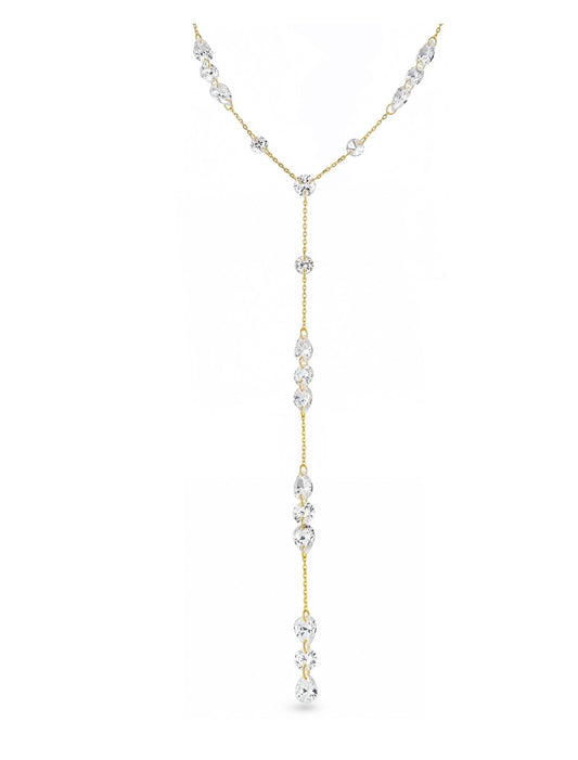 Dainty long floating necklace