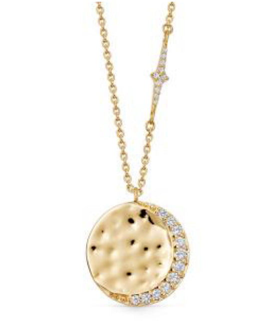 MOON SUN CHARM NECKLACE