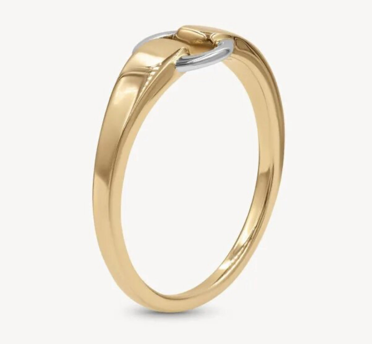 TWO TONE DAINTY RING
