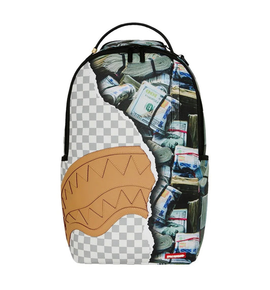 CREAM CHECK FULL OF CASH BACKPACK