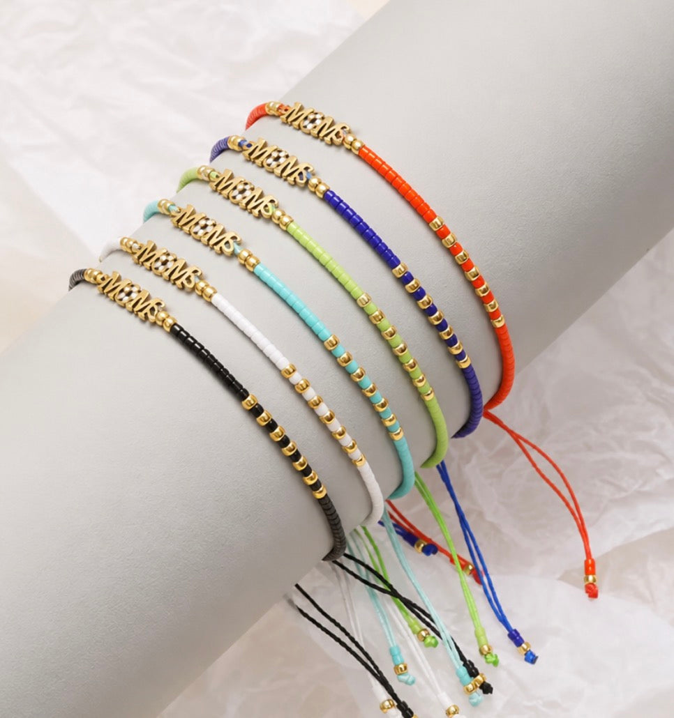 BEADED SOCCER BRACELET