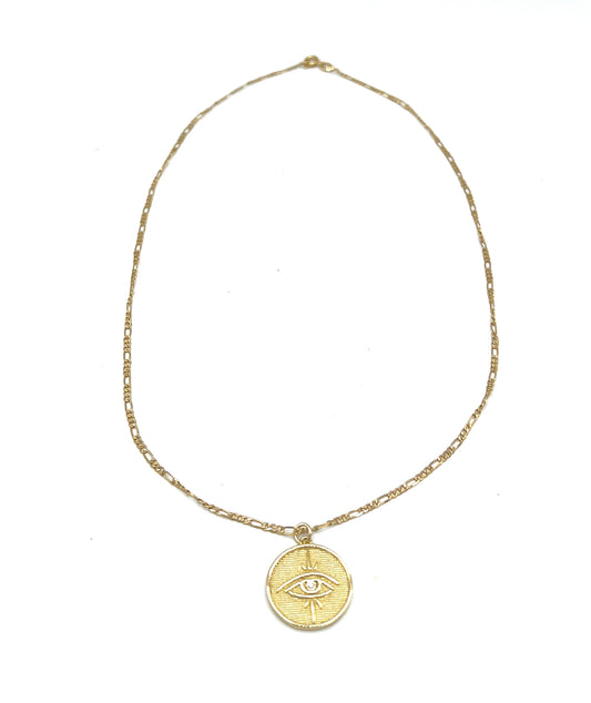 EYE COIN NECKLACE