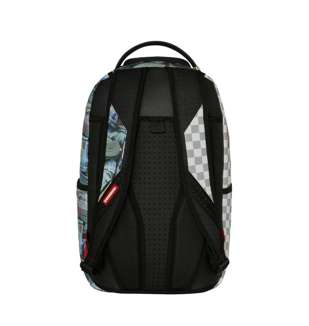 Sprayground Cream Check Full of Cash Backpack in Faux Leather - view 4