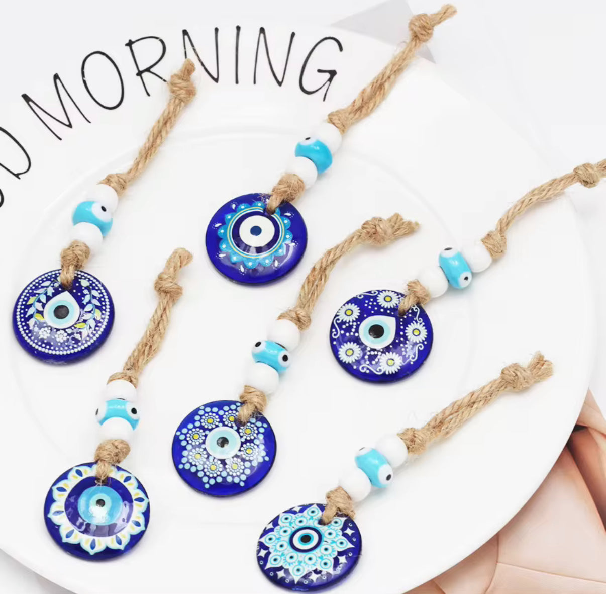 EVIL EYE GLASS WALL HANGING