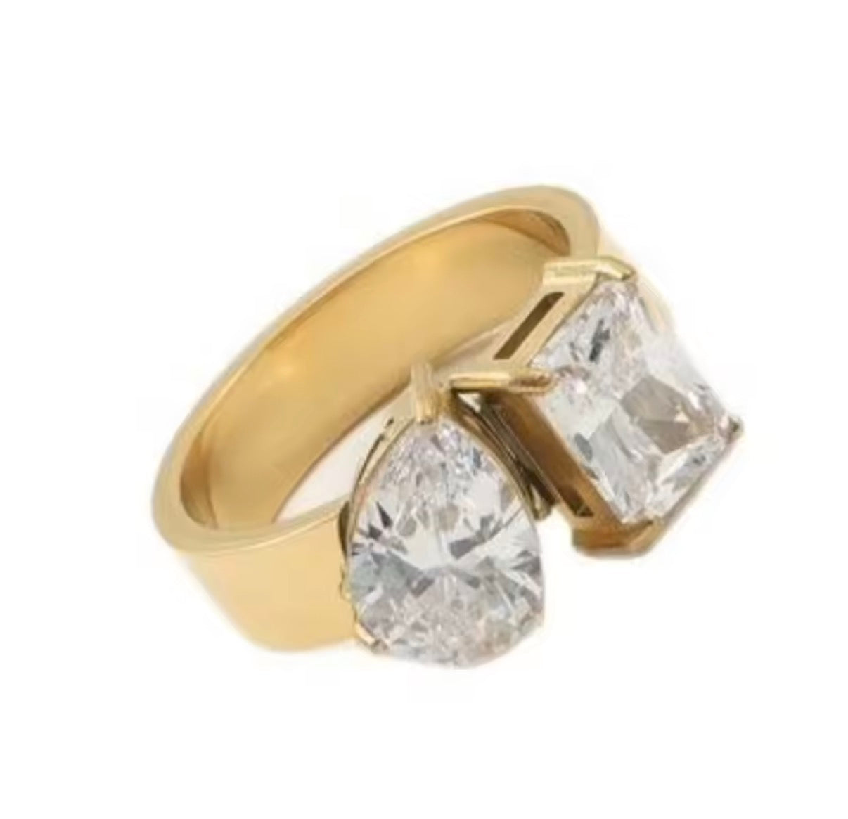 WATER DROP SQUARE RING