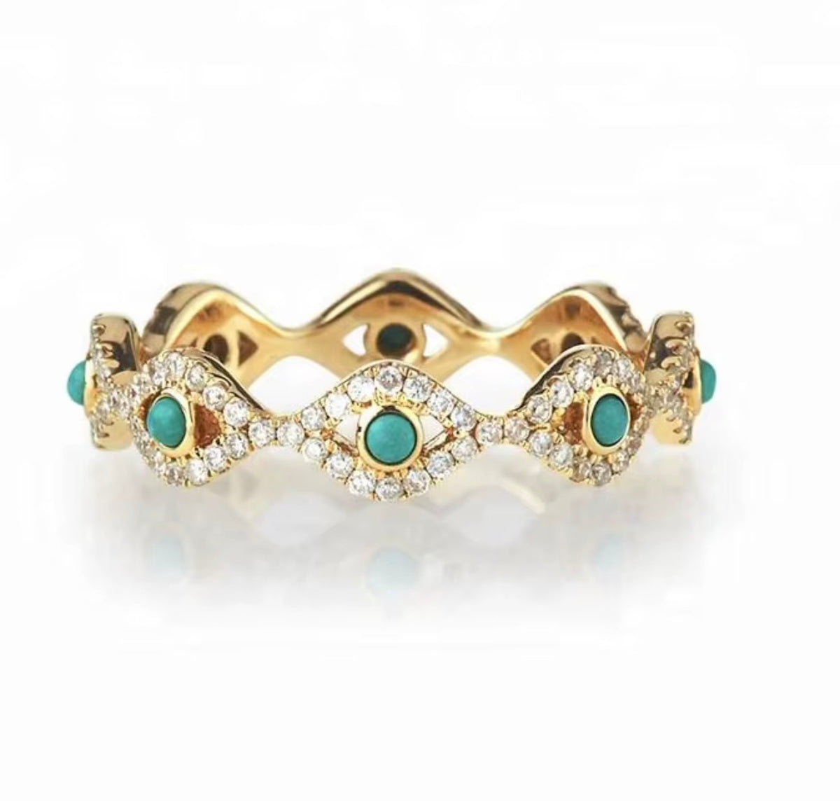 Eye CZ ring
