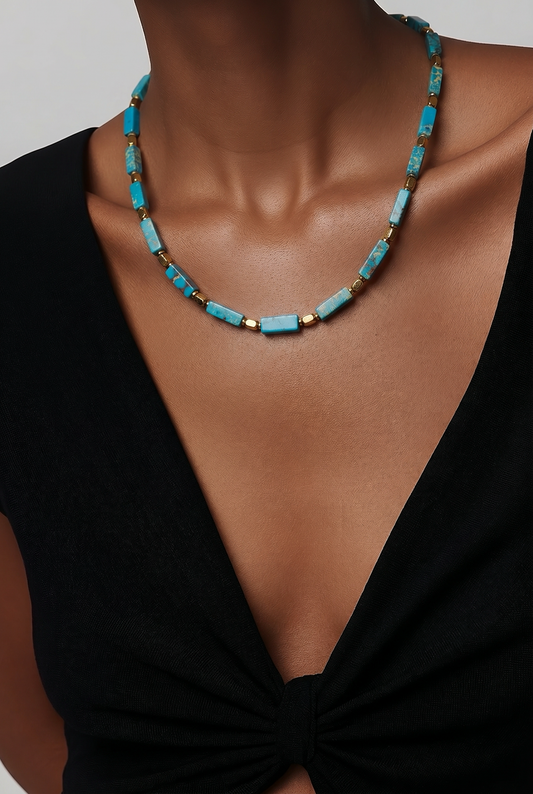 NATURAL BEADED NECKLACE