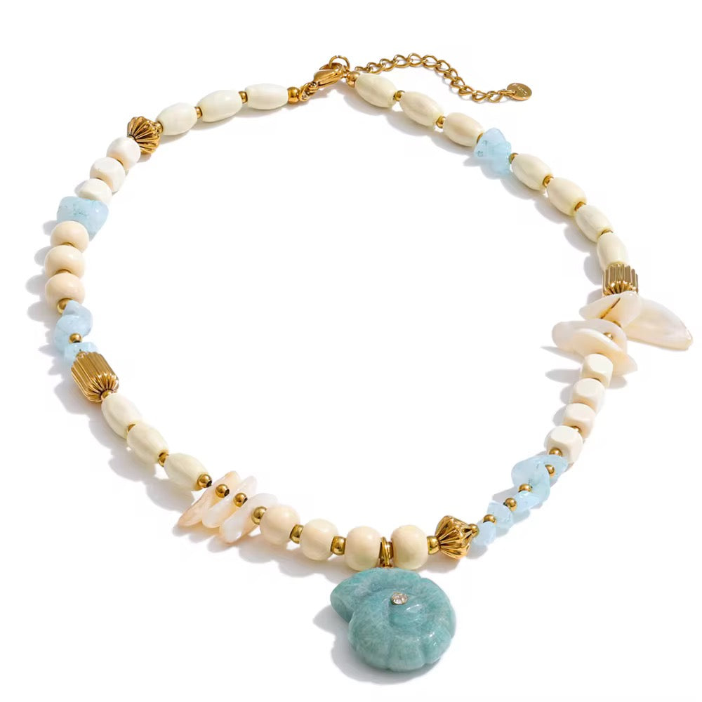 SHELL BEADED NECKLACE