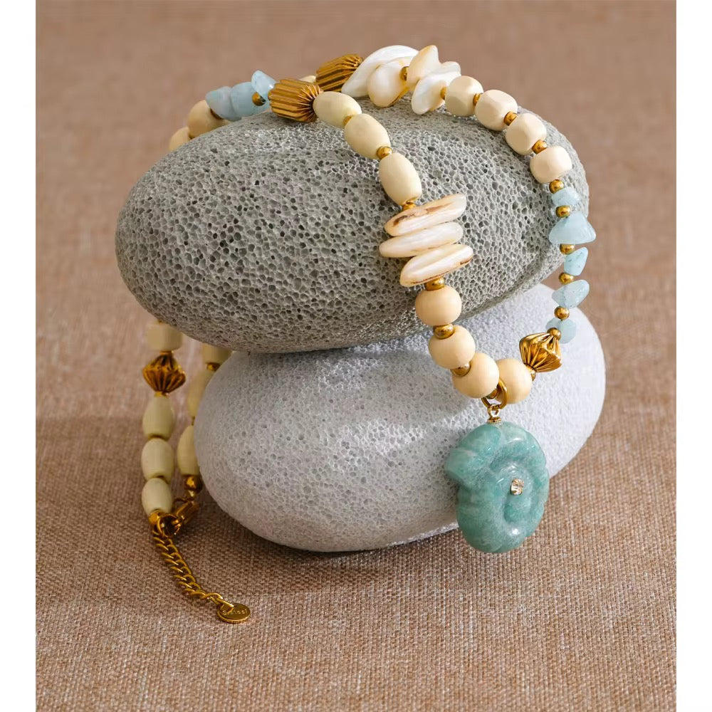 SHELL BEADED NECKLACE