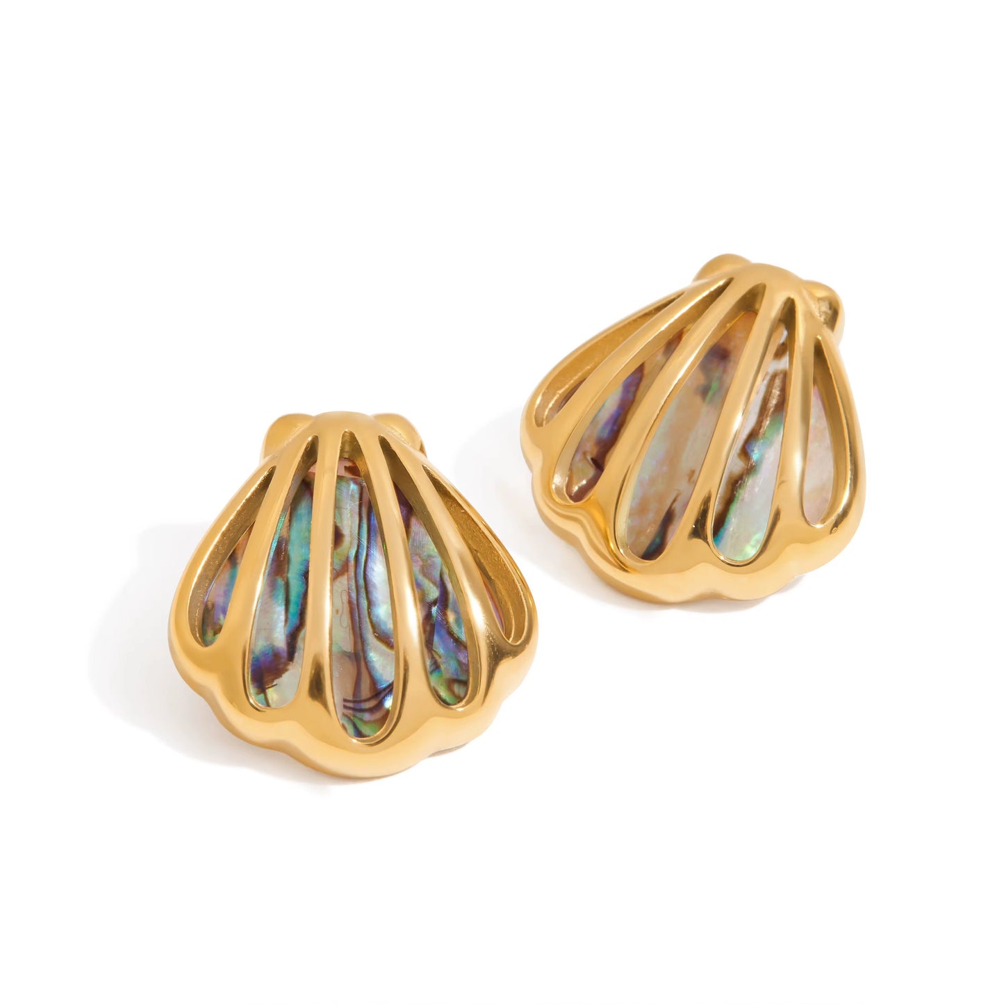 MULTI COLOR SHELL EARRINGS