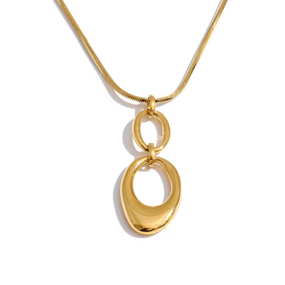 DOUBLE RING NECKLACE