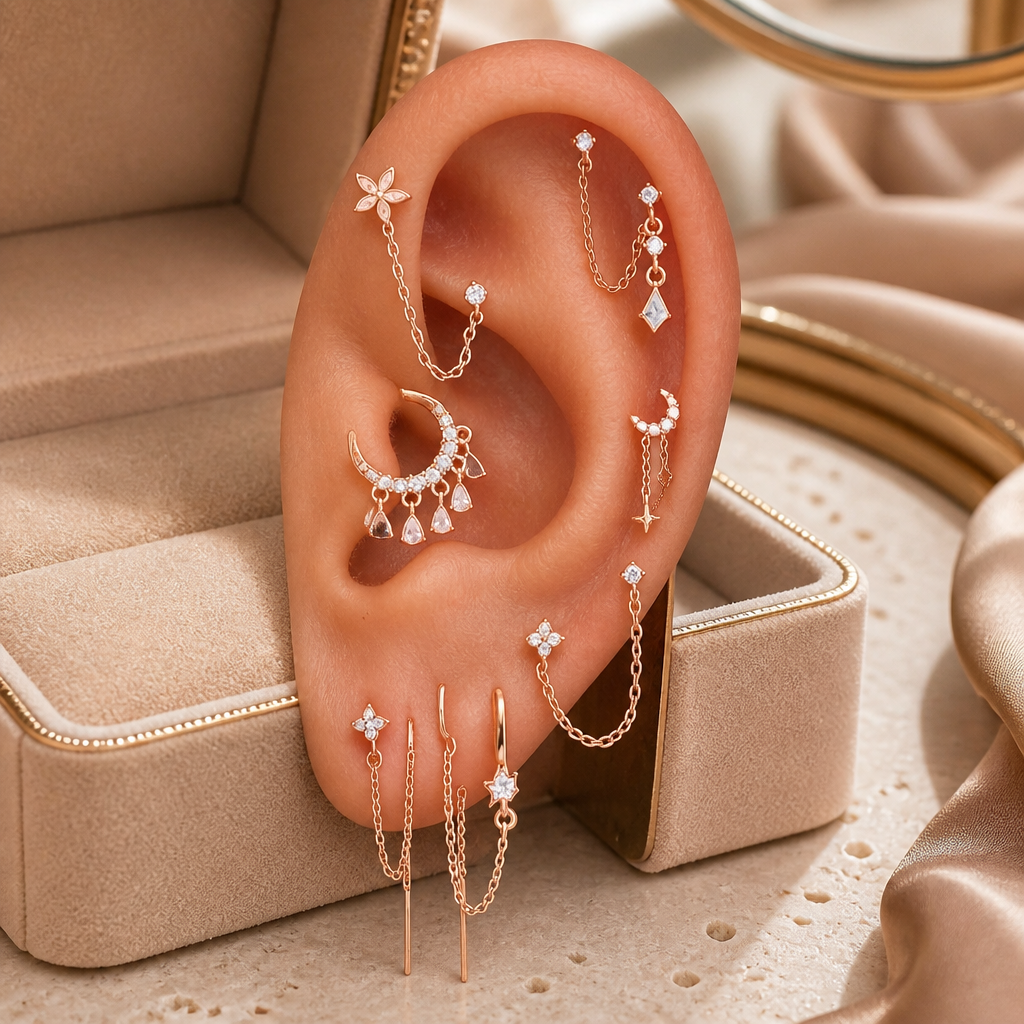 SINGLE CHAIN EARRING