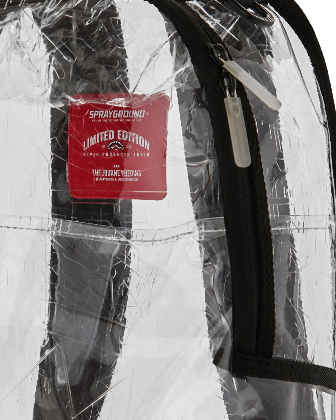 FULLY CLEAR EMBOSSED BOSS BACKPACK