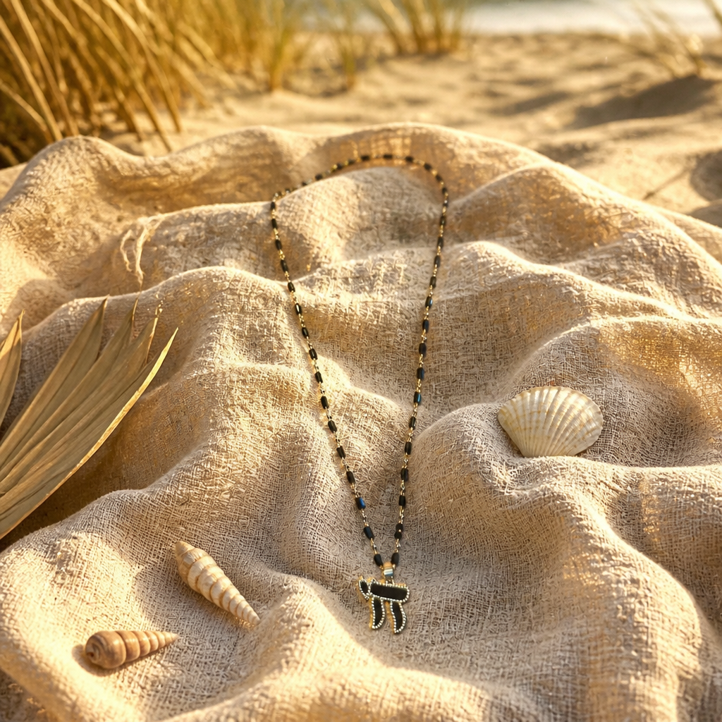 BEADED CHAI NECKLACE