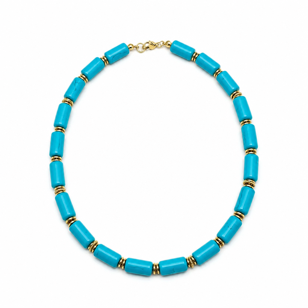 TURQUOISE BEADED