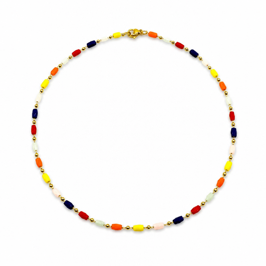 COLOR BEADED NECKLACE