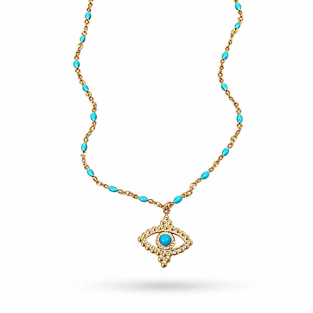 COLOR LUCKY EYE NECKLACE