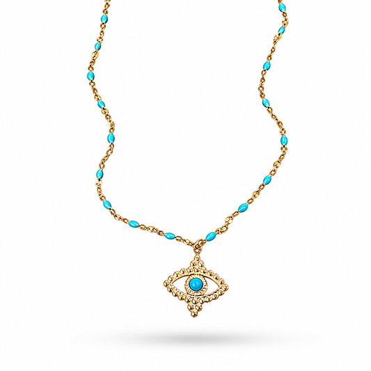 COLOR LUCKY EYE NECKLACE