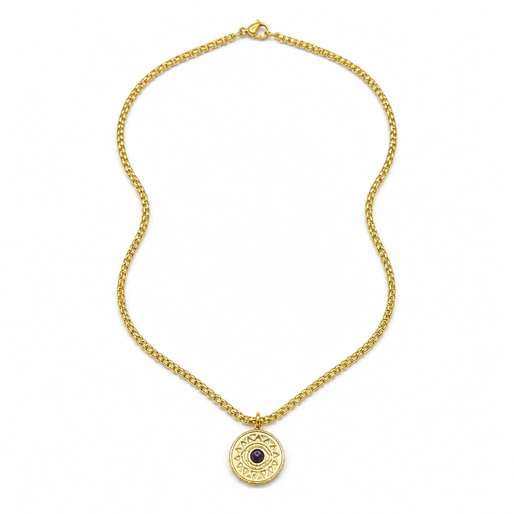 LUCKY EYE COIN NECKLACE