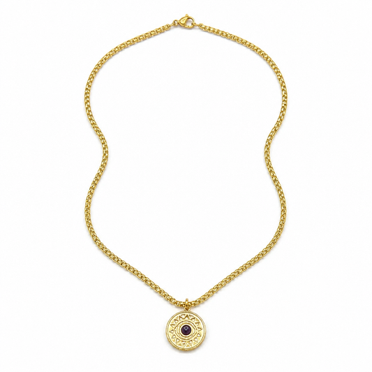 LUCKY EYE COIN NECKLACE