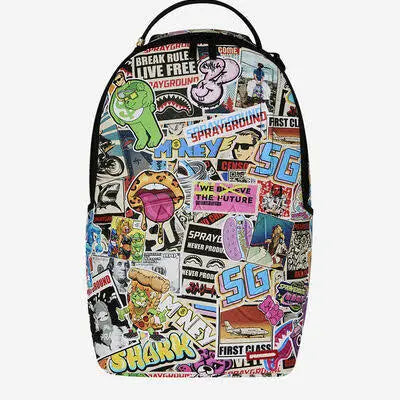 Sprayground Punk Sticker Shark Backpack