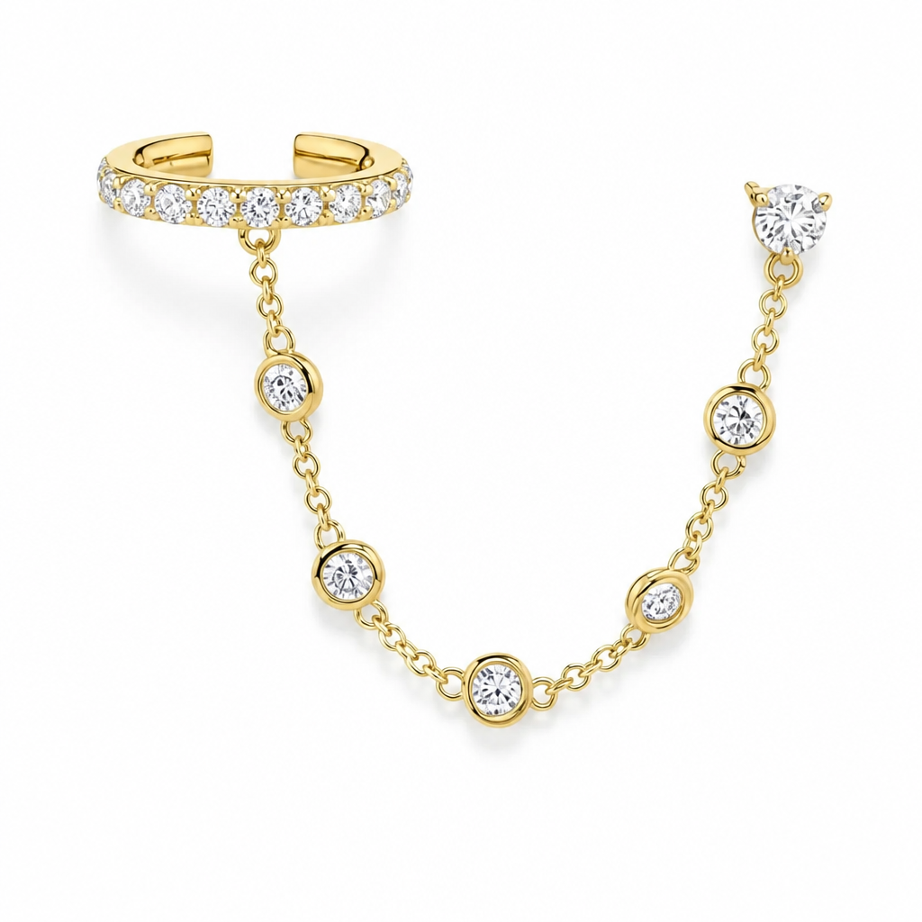 DOUBLE CZ STUD CUFF