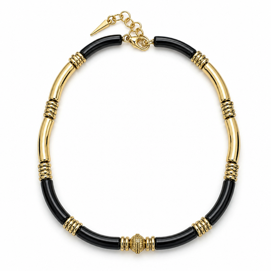 BLACK SPLASH NECKLACE