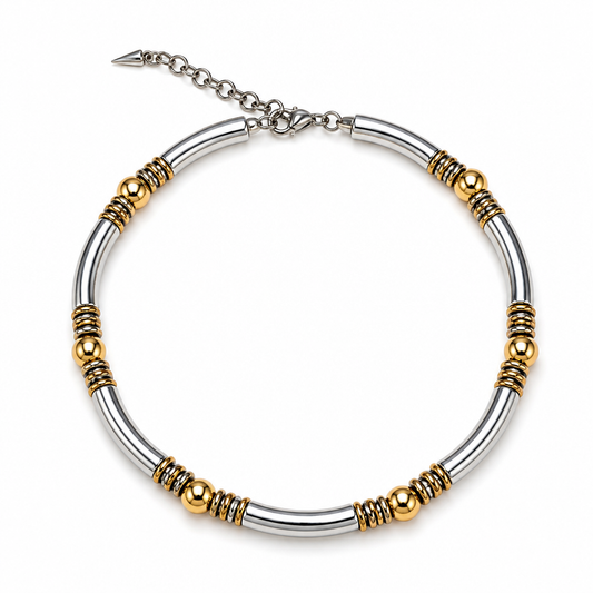 TWO TONE CHOKER