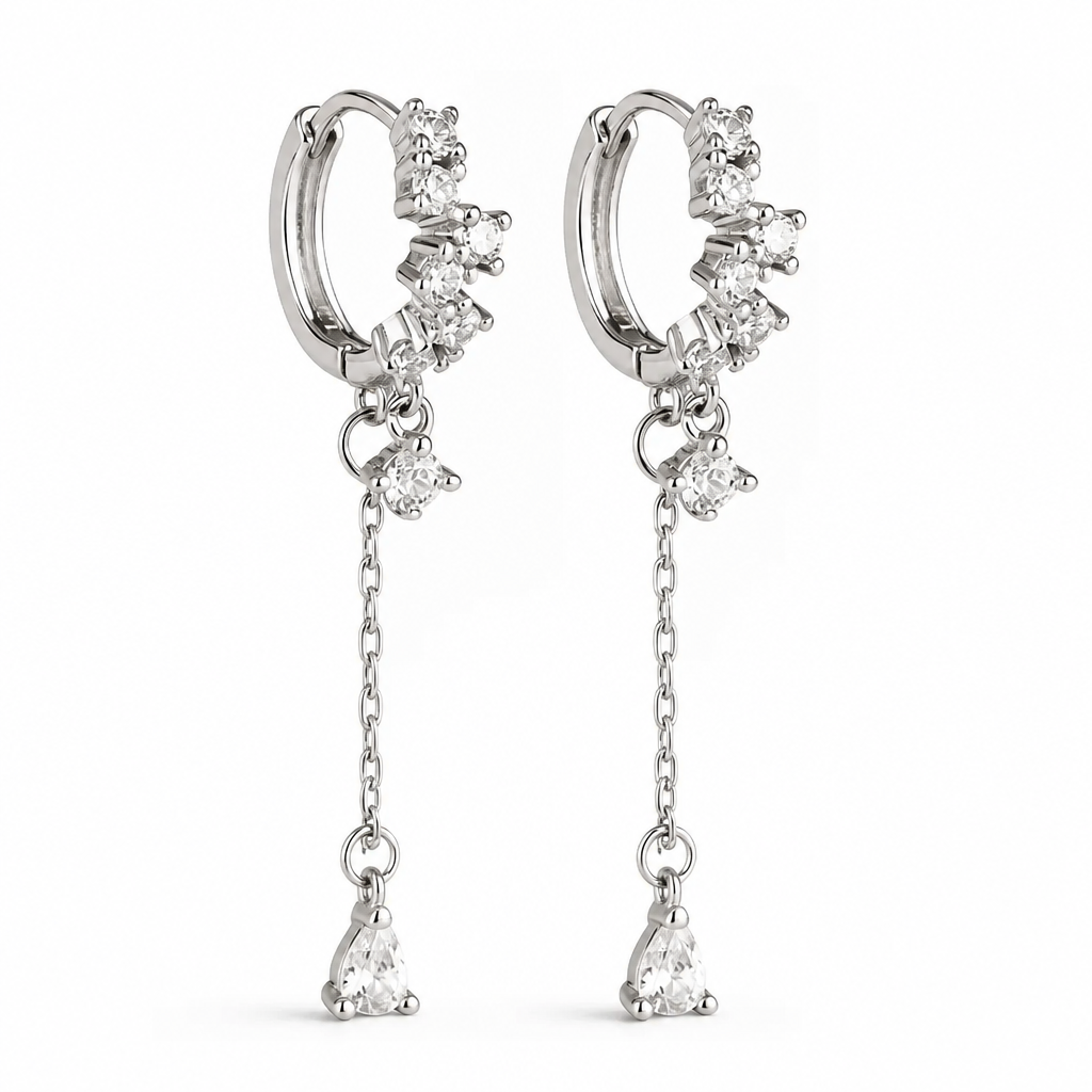 HOOP CHAIN EARRING