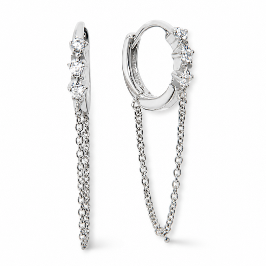 Hoop Chain in 925 Sterling Silver