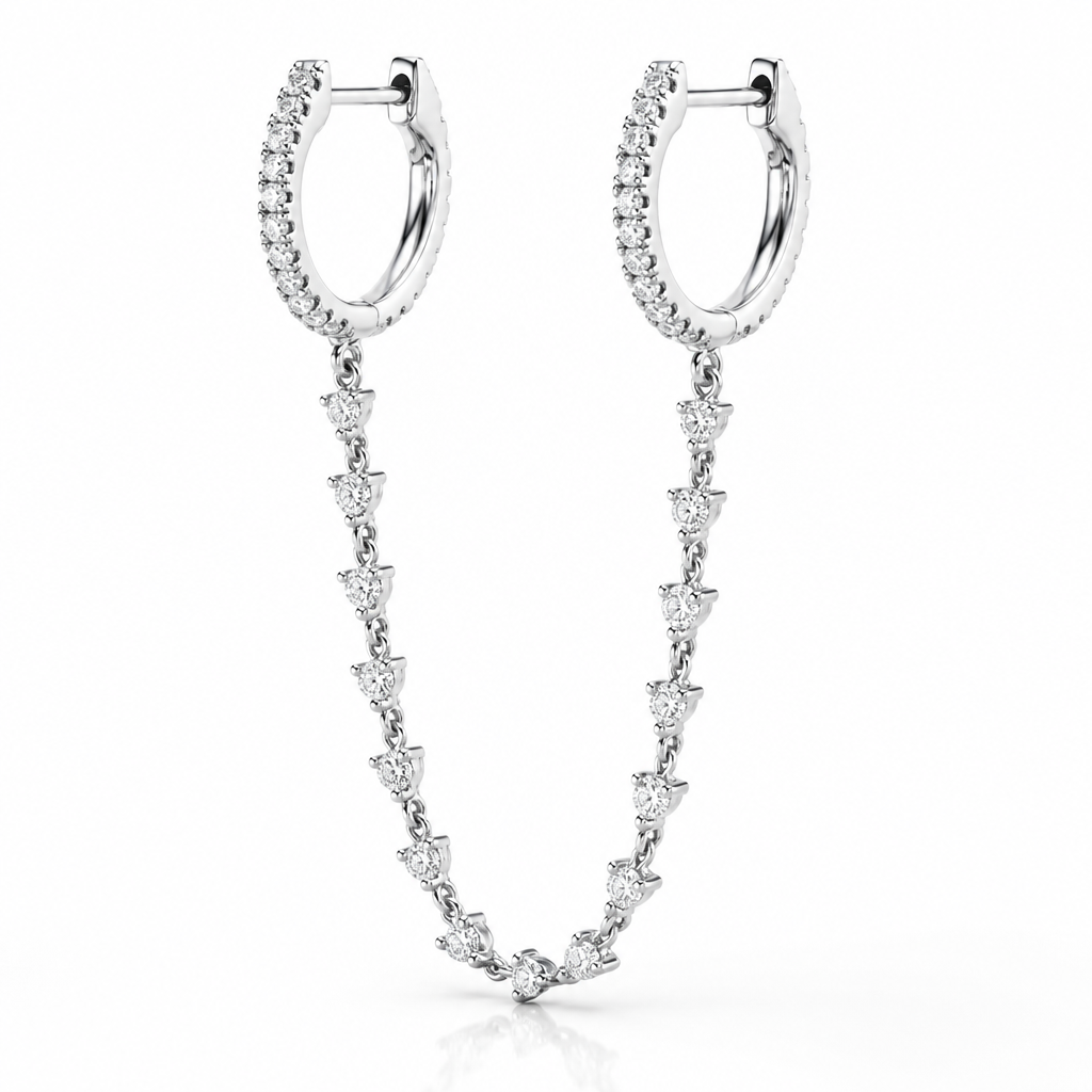 DOUBLE CZ HOOP